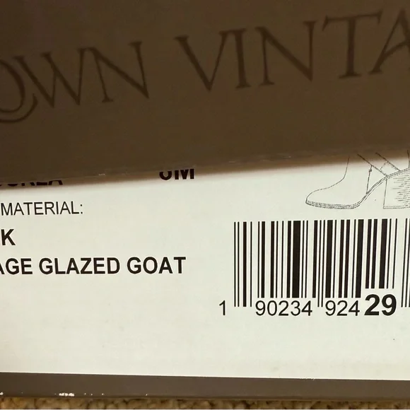 Crown Vintage Courla Bootie Side Buckle & Zipper Leather Ankle Boots NIB Size 8 - Picture 9 of 9